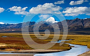 River originated in Mt. Kailash photo