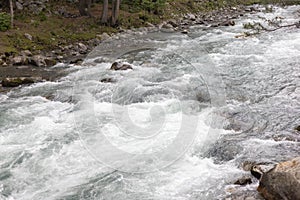 River panjkora crystal clear water river in upper Dir, Pakistan photo