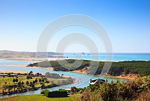 River Pas mouth, Cantabrian sea photo