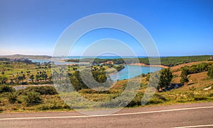 River Pas mouth, Cantabrian sea photo