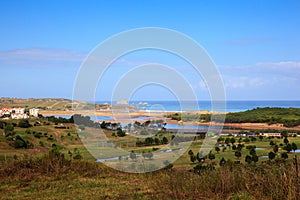 River Pas mouth, Cantabrian sea photo