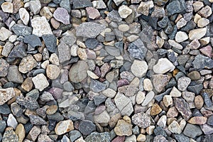 River pebbles and stones. Abstract background and composition