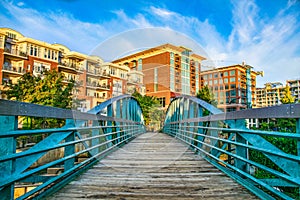 River Place Bridge in Downtown Greenville South Carolina photo