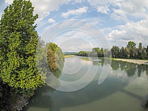 River Po in Settimo Torinese