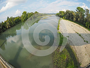 River Po in Settimo Torinese