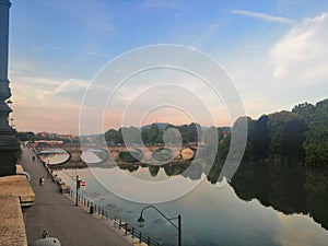 River Po, Turin Italy