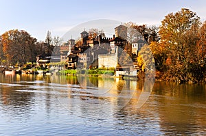 River Po, view of Park of Valentino.
