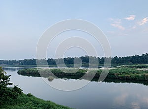 River Poorna/Periyar in kalady Adi Shankaracharya Temple-Kerala