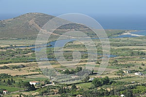 River Posada on the island of Sardinia