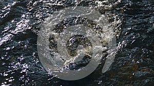 River, pouring water, water surface