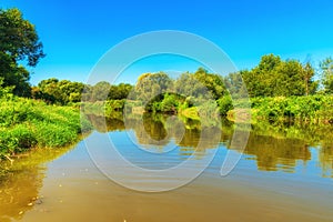 River RÃ¡ba (Raab) in Hungary