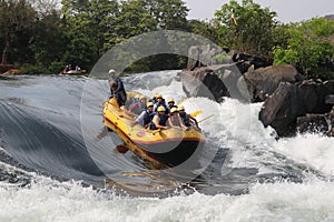 River Rafting through the difficult waters of Dandeli