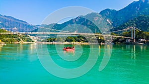 River rafting on Ganga river in Rishikesh, Uttarakhand, India