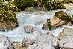 River Ramsauer Ache in the Berchtesgaden Alps, Germany