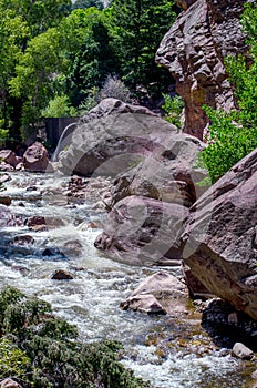 River rapids in Eldorado canyon state park