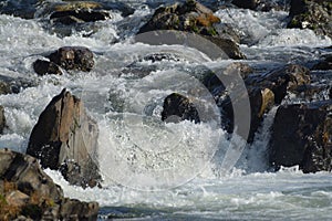 River rapids over rocks