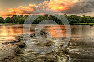 River Rapids Sunset