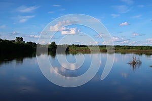 River reflection photo