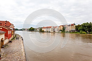 river Regnitz in Bamberg Germany