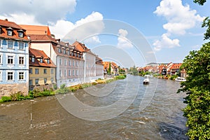 river Regnitz in Bamberg Germany