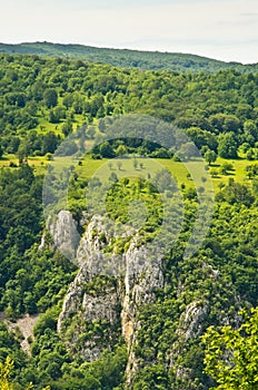 River Resava gorge in east Serbia photo