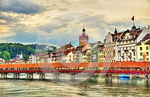 The river Reuss in Lucerne, Switzerland