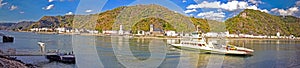 River Rhine with Ferry Boat