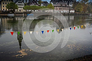 River Rhine from Gailingen to Diessenhofen Switzerland. View to Diessenhofen Switzerland photo