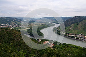 The river Rhone in Tournon sur Rhone in France