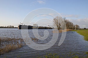 The river Rijn by the place Renkum