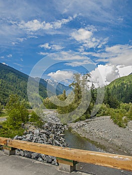 River in rocky mountains