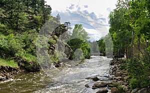 River in the Rocky Mountains Estes Park Colorado