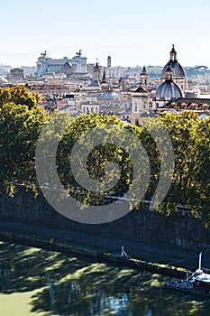 River and Rome city in side of Capitoline Hill