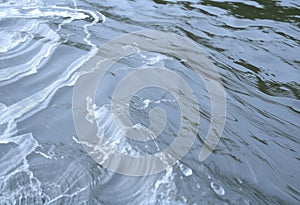 River Run Close up of a river\'s surface capturing movement and r photo