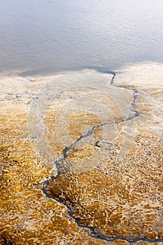 River running to sea