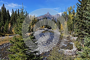 A River Runs Through Montana Mountains