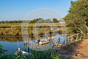 River sado in Comporta, Alentejo Portugal.