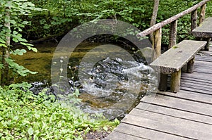 River SaidÄ— flows in the Neris Regional Park in Lithuania.