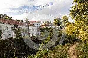 River Sarela path in Santiago de Compostela photo