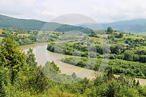 River Schodnica in Carpathians