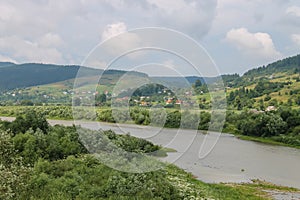 River Schodnica in Carpathians