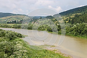 River Schodnica in Ukraine