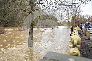 River Severn Flooding in Ironbridge UK