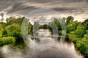 River Shannon on a cloudy day photo