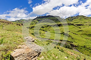 River snaking down the valley