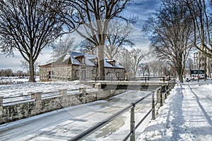 River Snowy Winter scene