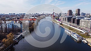 River Spree in the city of Berlin