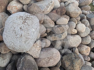 River stone for a strong house Foundation