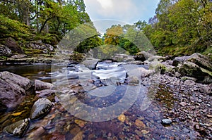 River with stones in Scottish highlands