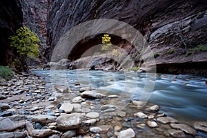River stream in the canyon